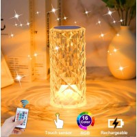 Lampa Diamond Touch RGB, USB 3 moduri, fara fir, cu telecomanda