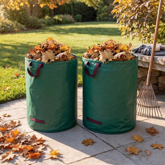 1+1 Gratis Saci reutilizabili pentru colectare frunze si resturi vegetale, capacitate 120 L fiecare 1+1 Gratis Saci reutilizabili pentru colectare frunze si resturi vegetale, capacitate 120 L fiecare