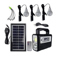 Kit panou solar 3 becuri LED radio digital afisaj incarcare telefon telecomanda bluetooth lanterna Kit panou solar 3 becuri LED radio digital afisaj incarcare telefon telecomanda bluetooth lanterna