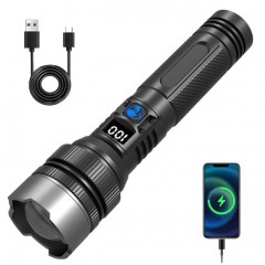 Lanterna PROCharge Profesionala, Functie Power Bank, Zoom Telescopic, Baterie 1800 mAh, Raza 500 m