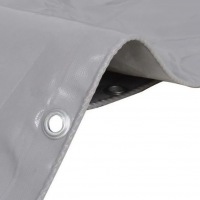 Prelata impermeabila 4 m x 6 m cu inele densitate 175 g m2 calitate premium Gri