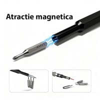 Set trusa surubelnite 25-in-1. de precizie, capete magnetice, pentru electronice