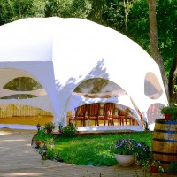 Folie cristal groasa 1.6 m x 10 m inchidere terase/foisoare + 2 x role tiv-uri + set 50 capse otel