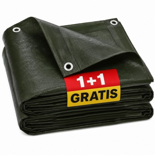 1 + 1 Gratis Prelata impermeabila 3 x 4 m, 120 g/mp, standard, verde 1 + 1 Gratis Prelata impermeabila 3 x 4 m, 120 g/mp, standard, verde
