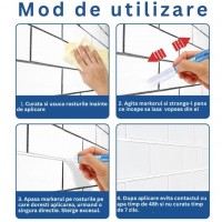 Marker permanent cu vopsea alba pentru rosturile de la gresie si faianta Marker permanent cu vopsea alba pentru rosturile de la gresie si faianta