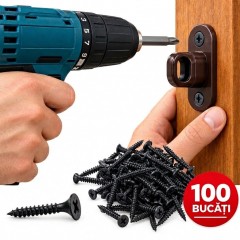 Set 100 bucati suruburi autofiletante cu filet rapid pentru fixare in lemn, 3.5 x 35 mm Set 100 bucati suruburi autofiletante cu filet rapid pentru fixare in lemn, 3.5 x 35 mm