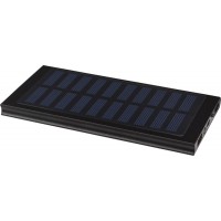 Baterie externă solară de 8000 mAh, din aluminiu, cu panou solar