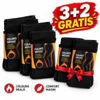 3 + 2 GRATIS: Colanti vatuiti 1200 DEN, negrii - Ideali pentru orice tinuta!