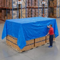 1 + 1 Gratis Prelata impermeabila 2 m X 6 m, de protectie, densitate de 80 G/MP si inele pe margini 1 + 1 Gratis Prelata impermeabila 2 m X 6 m, de protectie, densitate de 80 G/MP si inele pe margini