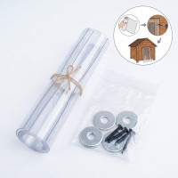 Usita transparenta 40 x 60 cm PVC 0.8 mm, protectoare pentru cusca caine / cotet