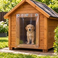 Usita transparenta 30 x 30 cm PVC 0.8 mm, protectoare pentru cusca caine / cotet