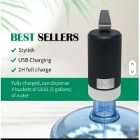 Dispenser electric portabil pentru apă, reîncărcabil USB, compatibil cu bidoane de 5 L,11 L si 18 L