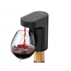 Dozator si aerator inteligent de vin si alte bauturi Redsack, Premium, Negru