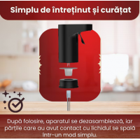 Dozator si aerator inteligent de vin si alte bauturi Redsack, Premium, Negru