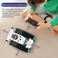 Set educativ 5-in-1 Robot STEM cu Programare prin Aplicație – Jucărie Inteligentă DIY Electrică