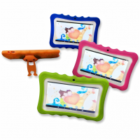 Tabletă copii 7″ Android 13, 32GB, 4G + WiFi, ecran tactil, jocuri educative, albastra