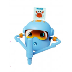 Robot de Desen Interactiv pentru Copii JQR-02 – Jucărie Educativă și Creativă, 3-8 ani, albastru