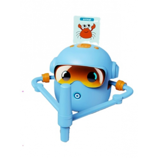Robot de Desen Interactiv pentru Copii JQR-02 – Jucărie Educativă și Creativă, 3-8 ani, albastru