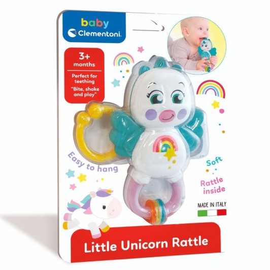 Zornăitoare Micul Unicorn de la Baby Clementoni – Ideală pentru 0–12 luni Zornăitoare Micul Unicorn de la Baby Clementoni – Ideală pentru 0–12 luni
