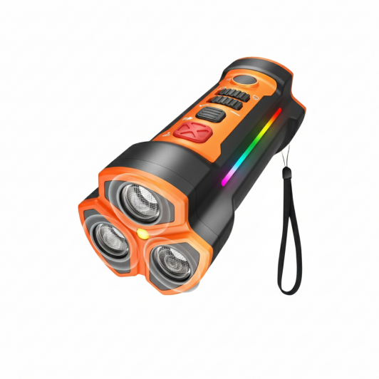 Dispozitiv ultrasonic 3-în-1 pentru dresare și protecție împotriva câinilor, cu lanternă LED