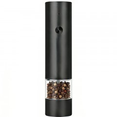 Râșniță electrică sare / piper,USB, automată, mecanism ceramic, reglaj fin, culoare neagra