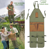 Șorț Grădinărit Multifuncțional cu Buzunare Multiple –Protecție Completă, Practic, Rezistent Șorț Grădinărit Multifuncțional cu Buzunare Multiple –Protecție Completă, Practic, Rezistent