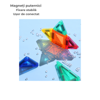 Set Magnetic 3D Copii – 20 Piese, Joc Educativ STEM, Ideal pentru Călătorii, Restaurant (+3 Ani)