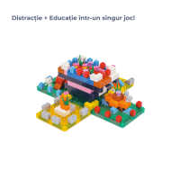 Blocuri Magnetice Copii 206 Piese | Joc Educativ STEM |  Jucărie Educativă pentru Copii 3+