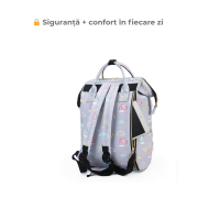 Rucsac pentru Mămici Multifuncțional cu Compartiment pentru Biberoane – Geantă Scutece Impermeabilă