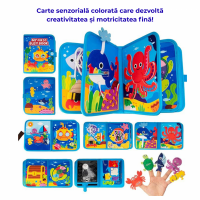 Busy Book Montessori pentru Copii  | Jucărie Senzorială pentru Dezvoltare și Învățare prin Joacă