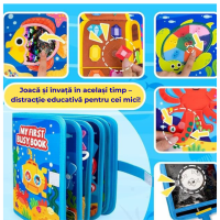 Busy Book Montessori pentru Copii  | Jucărie Senzorială pentru Dezvoltare și Învățare prin Joacă