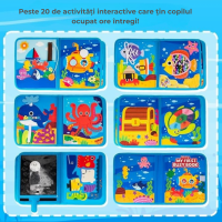 Busy Book Montessori pentru Copii  | Jucărie Senzorială pentru Dezvoltare și Învățare prin Joacă