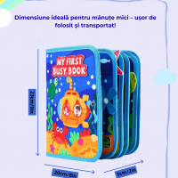 Busy Book Montessori pentru Copii  | Jucărie Senzorială pentru Dezvoltare și Învățare prin Joacă