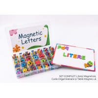Set Litere Magnetice pentru Copii – Alfabet Colorat, Joc Educativ Interactiv 3+ Ani