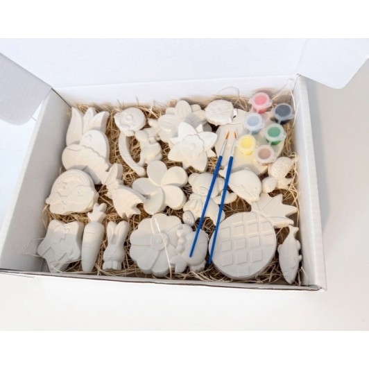 Cadou de 1 Iunie – Set Figurine Ipsos de Pictat pentru Copii | 25 Figurine| Activitate Creativă