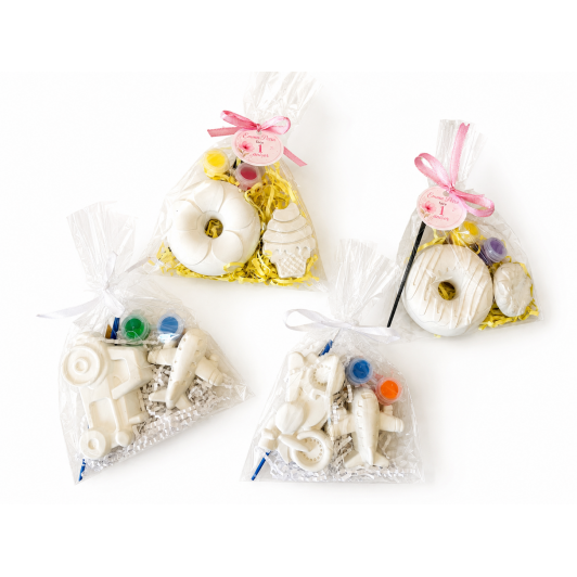Set pentru pictat din ipsos personalizat – 2 figurine, culori și pensulă | Mărturie aniversare copii Set pentru pictat din ipsos personalizat – 2 figurine, culori și pensulă | Mărturie aniversare copii