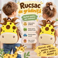 Rucsac copii din pluș cu animăluț – 8 modele disponibile