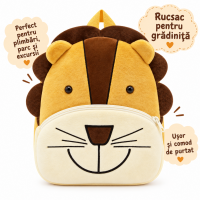 Rucsac copii din pluș cu animăluț – 8 modele disponibile