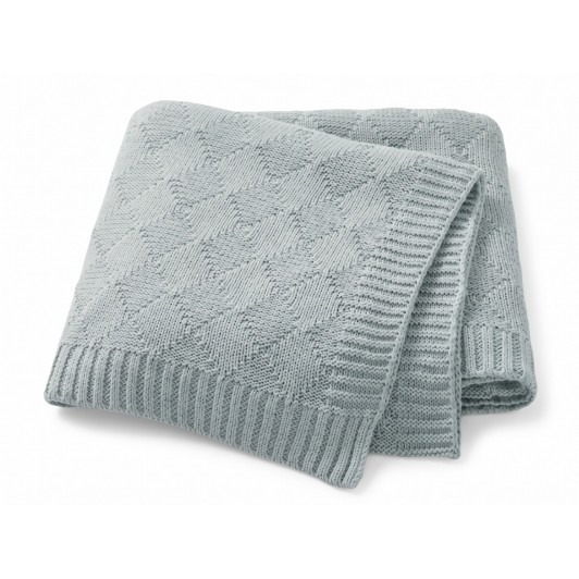 Păturică Bebe LUDIKOO 70x90 cm, 100% Bumbac, Moale și Tricotată pentru Pătuț și Cărucior