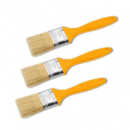 Set 3 pensule pentru vopsit, maner plastic 1.5 Set 3 pensule pentru vopsit, maner plastic 1.5