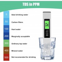 Tester digital TDS pentru verificarea calitatii apei + Husa protectie Tester digital TDS pentru verificarea calitatii apei + Husa protectie