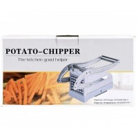 Aparat Manual de Taiat Cartofi Pai din Inox - Feliator Profesional de Legume cu Maner Ergonomic