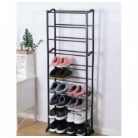 Organizator Vertical de Pantofi - Capacitate 30 Perechi, Structura Metalica Usoara si Modulara