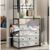 Cuier Metalic Multifunctional de Podea - Organizator Vertical pentru Haine, Genti si Accesorii