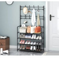 Cuier de Hol Multifunctional cu Pantofar - Organizator Complet pentru Haine si Incaltaminte