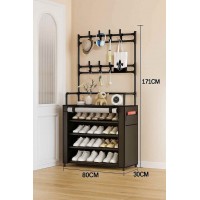 Cuier de Hol Multifunctional cu Pantofar - Organizator Complet pentru Haine si Incaltaminte