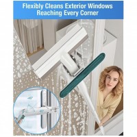 Spalator de Geamuri Telescopic 3-in-1 cu Pulverizator Integrat si Racleta - Kit Complet de Curatare