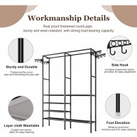 Dulap Deschis Tip Dressing - Organizator Haine Multifunctional cu Bara de Umerase si Rafturi