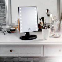 Oglinda de machiaj LED, dreptunghiulara, 16 becuri