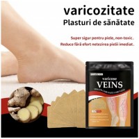 Pachet 8x 12 Plasturi pentru varice, amelioreaza durerea, reduce inflamatia si stimuleaza circulatia